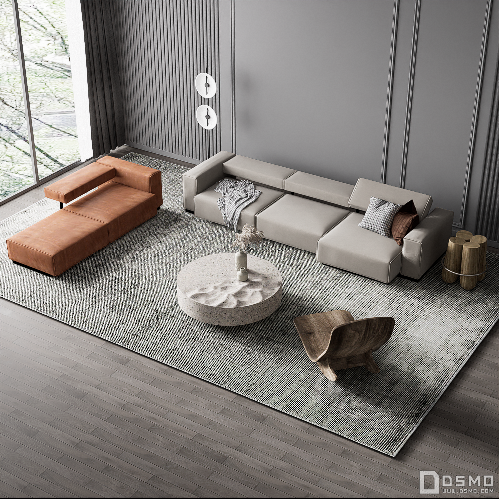 现代沙发组合-D5模