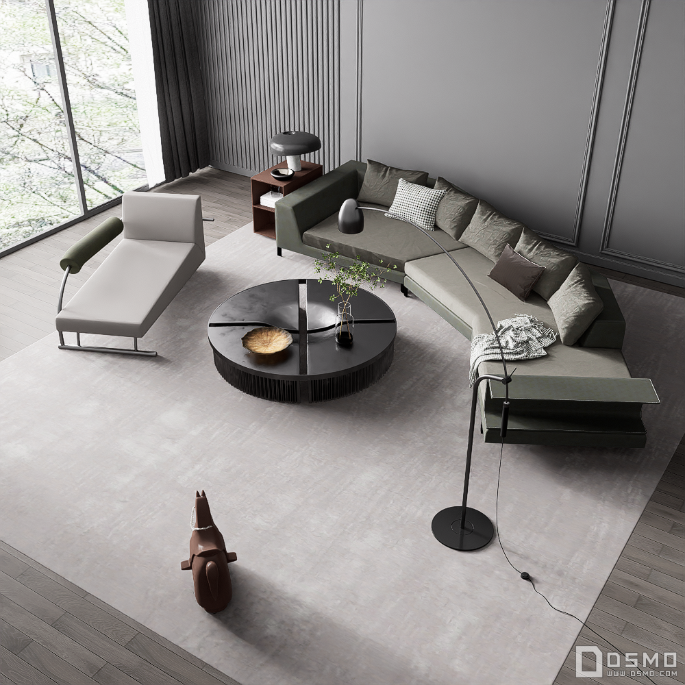 现代沙发组合-D5模